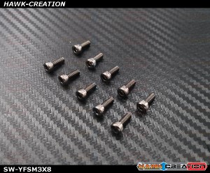 YFS Screw M3X8 Hex- 10pcs